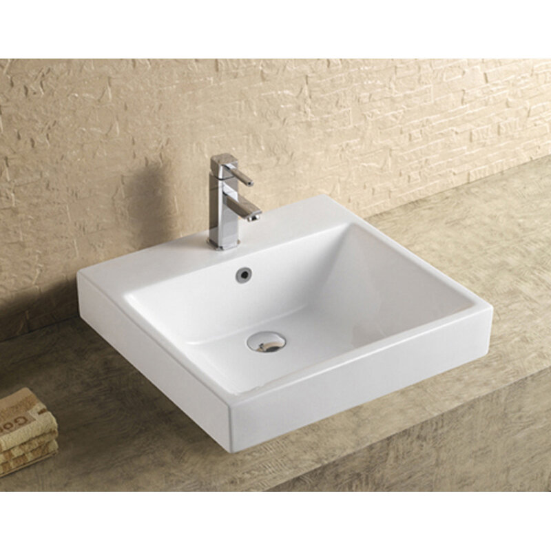 Square Half Inset Basin 520cm JHI-66-101